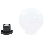 vidaXL Lampe à LED sous forme de boule 2 Pièces Sphérique 20 cm PMMA