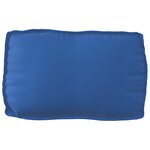 vidaXL Ensemble de coussins pallette 3 pièces bleu royal en tissu oxford