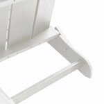 vidaXL Chaise Adirondack pliable blanche 74 5 x 80 5 x 90 cm en HDPE