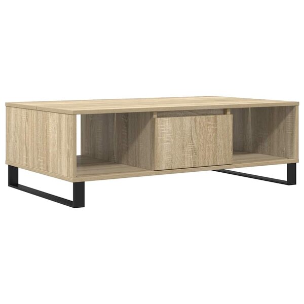 vidaXL Table basse chêne sonoma 104x60x35 cm bois d'ingénierie