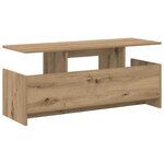 vidaXL Meuble TV Chêne artisanal 102 x 35 x 45 cm Bois d'ingénierie