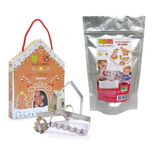 Coffret maison en pain d'épices - découpoirs et préparation biscuits