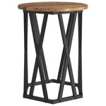 vidaXL Table basse 2 Pièces Bois Ancien Bois d'ingénierie et acier