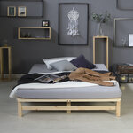 Lit Double Futon 140x200 cm en bois massif