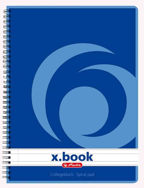 Carnet x.book A5, 80 pages, quadrillé HERLITZ