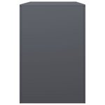 vidaXL Portant de bois de chauffage anthracite 100x40x60 cm acier