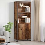 vidaXL Armoires Hautes 2 Pièces Bois Ancien 60 x 36 x 300 cm