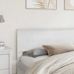 vidaXL Tête de lit Blanc Brillant 200 cm Bois d'ingénierie