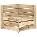 Vidaxl salon de jardin 12 pièces bois de pin imprégné de vert