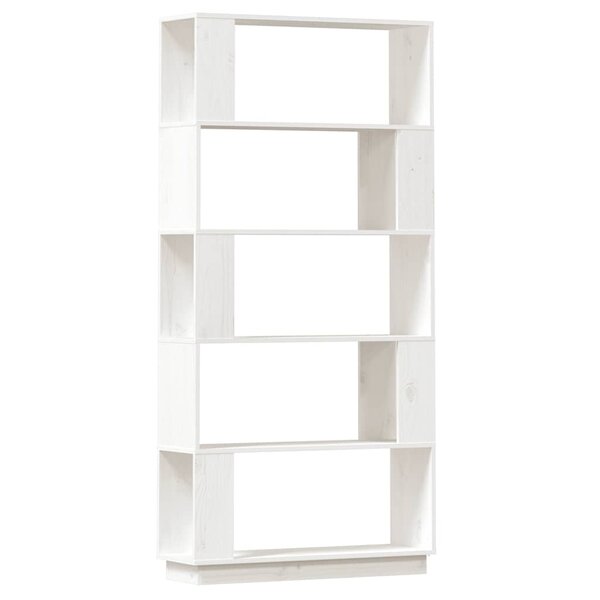 vidaXL Bibliothèque/Séparateur de pièce Blanc 80x25x163 5cm Pin massif