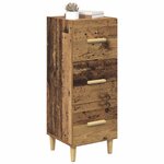 vidaXL Buffet Bois ancien 34 5 x 34 x 90 cm Bois d'ingénierie