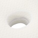 vidaXL Coussin pour le cou Blanc 58 x 37 5 x 12 cm Polyester