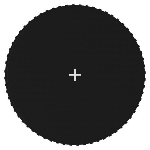 vidaXL Tapis de saut Tissu Noir pour trampoline rond de 3 66 m