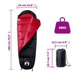 vidaXL Sac de couchage momie pour adultes camping 3 saisons