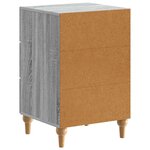 vidaXL Cabinet de chevet avec tiroir Sonoma gris 43 x 41 x 66 5 cm