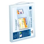 Boîte de rangement A4, capacité 350 feuilles, 40 mm, blanc