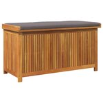 vidaXL Boîte à coussins d'extérieur 113x50x60 5cm bois massif d'acacia