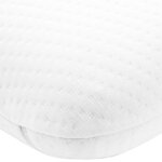 vidaXL Coussin de sommeil Uni Blanc 50 x 30 x 10 5 cm
