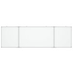 Tableau magnétique panneau écriture école maison bureau pliable 160 x 50 x 1 7 cm aluminium 02_0045524