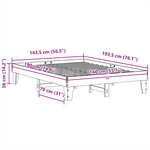 vidaXL Cadre de lit sans matelas 140x190 cm bois de pin massif