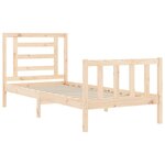 vidaXL Cadre de lit sans matelas bois de pin massif