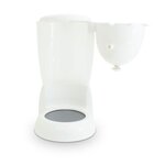 SCHMIT - SCH1012WHT - Cafetiere 10 tasses avec filtre permanent amovible - Blanc