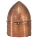 Vidaxl casque de chevalier médiéval antique pour gn cuivre acier