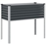 vidaXL Jardinière anthracite 100x41x90 cm acier