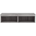 vidaXL Meubles TV avec lumières LED 2 Pièces sonoma gris 60x30x30 cm