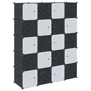 vidaXL Cubes de rangement 20 Pièces avec tiges de suspension PP
