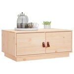 vidaXL Table basse 80x50x35 cm Bois massif de pin
