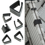 Tectake Bain de soleil rond modulable SANTORIN - gris clair