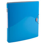Classeur 4 anneaux 30mm IDERAMA PP en polypropylène rigide - A4  bleu clair x 6 EXACOMPTA
