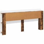 vidaXL Cabinet de Tête de Lit Chêne fumé Bois d’ingénierie