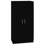 vidaXL Armoire à chaussures Noir 55x35x108 cm Bois d'ingénierie
