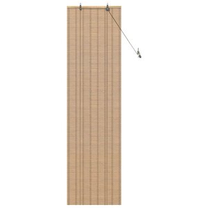 vidaXL Store enrouleur Autre Marron Clair 60 x 220 cm Bambou