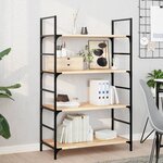vidaXL Étagère flottante 100x40x2 cm bois d'acacia massif non traité