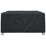 vidaXL Housse pour mobilier d'extérieur Noir 250 x 210 x 90 cm 420D