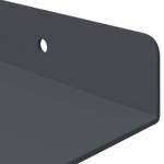vidaXL Étagère flottante 2 Pièces Anthracite 40 x 18 x 2 5 cm Acier