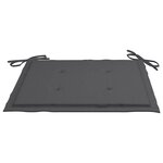 vidaXL Chaises de jardin lot de 8 avec coussins Bois de teck massif