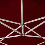 vidaXL Tente de réception pliable Aluminium 2 x 2 m Bordeaux