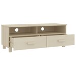 vidaXL Meuble TV HAMAR Marron miel 106x40x40 cm Bois massif de pin