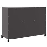 vidaXL Buffet noir 100 5x39x72 cm acier