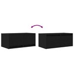 vidaXL Meuble TV chêne noir 60x31x25 5 cm bois d'ingénierie