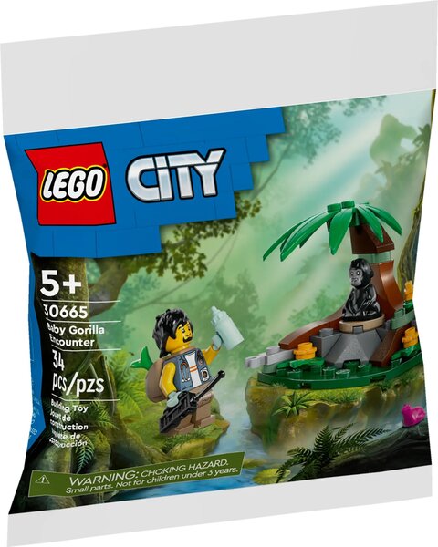 LEGO City - Aventure de la Rencontre avec le Bébé Gorille (Polybag) - 30665