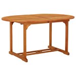 vidaXL Table de jardin 200x100x75 cm Bois d'eucalyptus solide