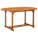 vidaXL Table de jardin 200x100x75 cm Bois d'eucalyptus solide