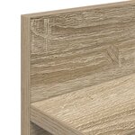 vidaXL Porte-manteau mural avec étagère Chêne sonoma 80 x 10.5 x 18 cm