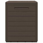 vidaXL Boîte de stockage de jardin Marron 58 5x46x55 cm Polypropylène