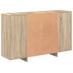 vidaXL Buffet chêne sonoma 120x30x75 cm bois d'ingénierie